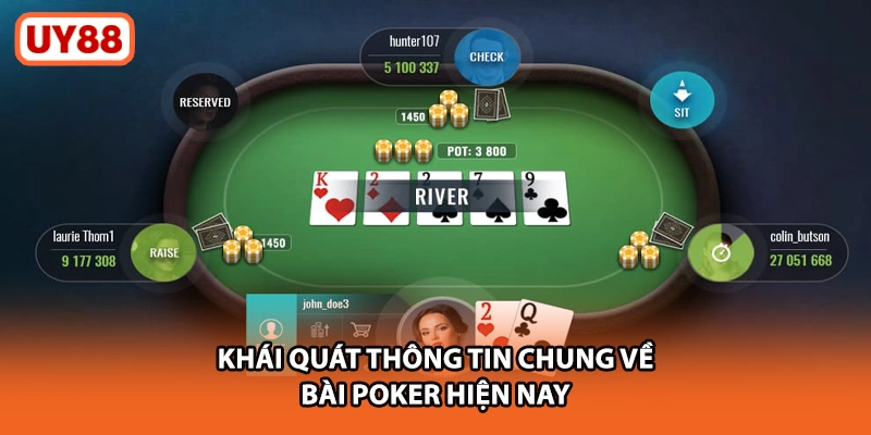 Khái quát thông tin chung về bài poker hiện nay